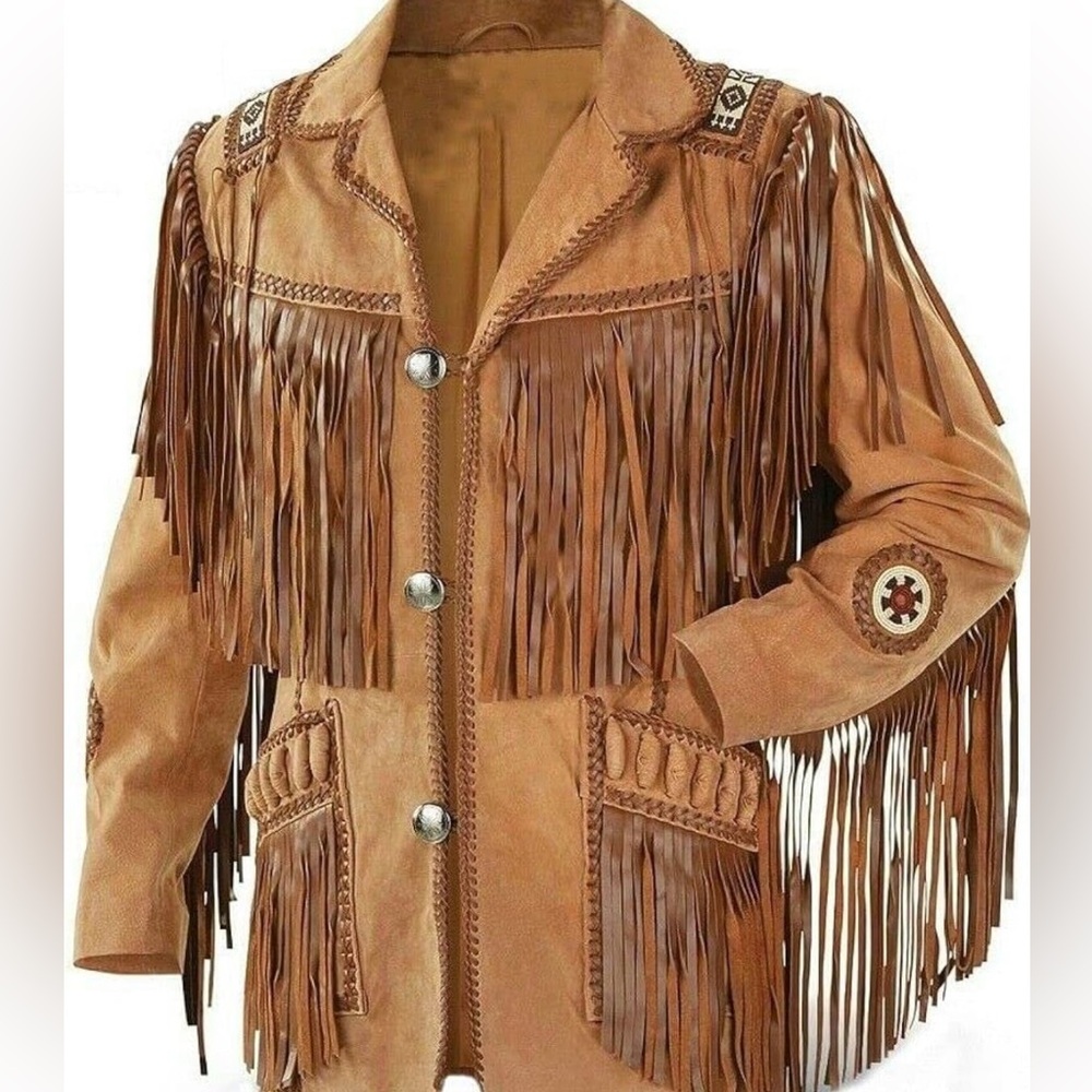 NEW beautiful western leatehr coat